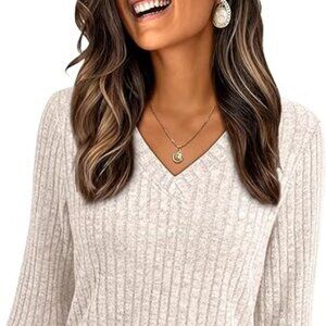 AUTOMET Womens V Neck Long Sleeve Shirt Fall Fashion Tops Tunic Dressy Casual Sw